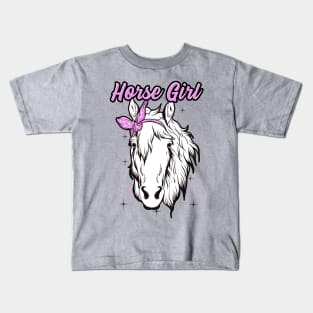 Horse Girl Kids T-Shirt